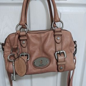 Fossil Pink baguette style bag
